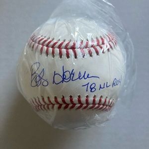 Bob Horner Schwartz Authenticated Signed Baseball